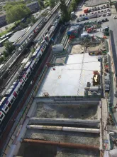 L11-Station Rosny Bois Perrier - Dalle de couverture